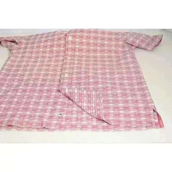 Tommy Bahama Men's 100 % Silk Casual Relaxed Fit Sporty Short Sleeve Shirt Sz M - Picture 7 of 13